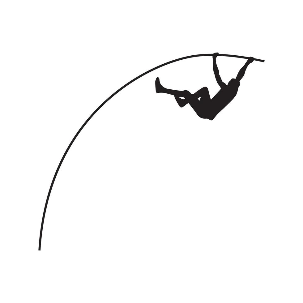 Pole Vault Silhouette vector