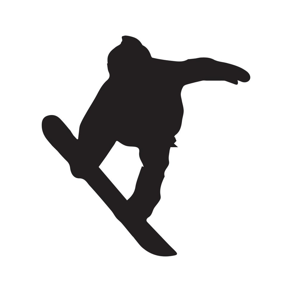 Snowboarding Silhouette Art vector