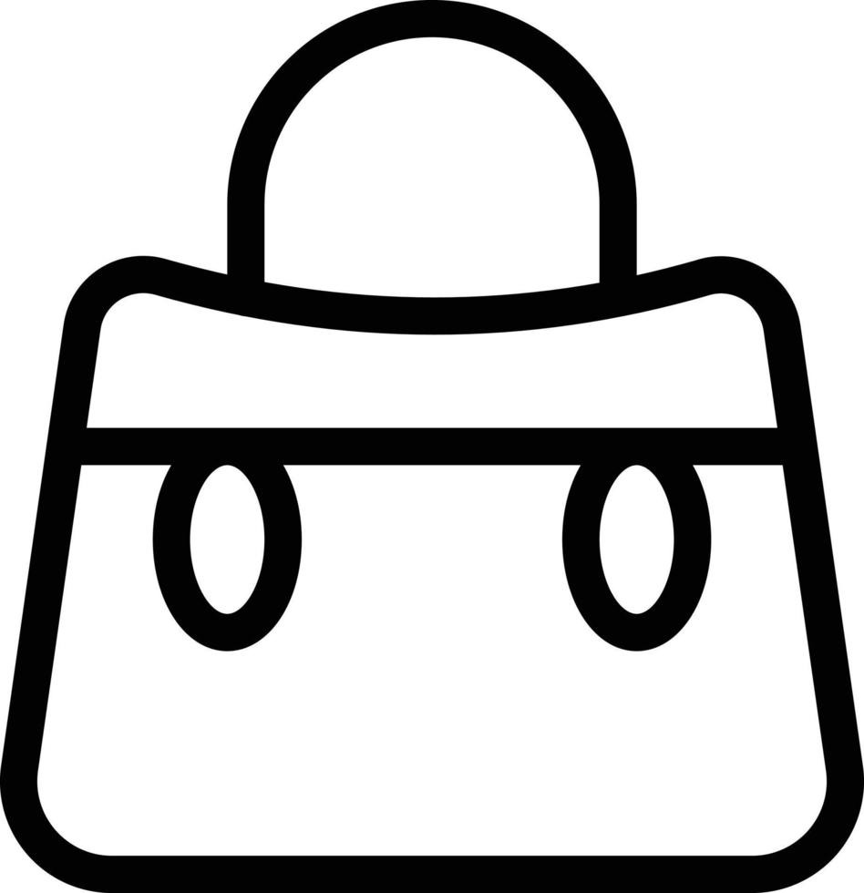 Ilustración de vector de bolso en un fondo. Símbolos de calidad premium. Iconos vectoriales para concepto y diseño gráfico.