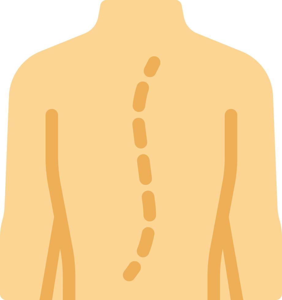 ilustración vectorial de la columna vertebral en un fondo. símbolos de calidad premium. iconos vectoriales para el concepto y el diseño gráfico. vector