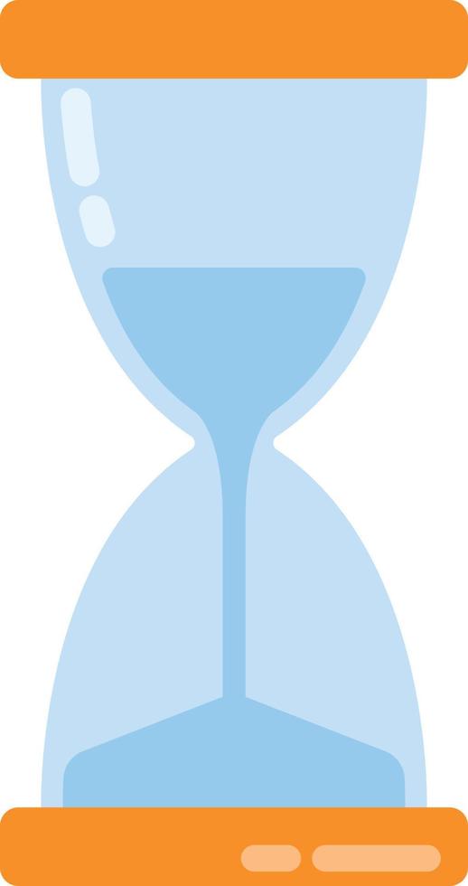 Hourglass or sandglass icon flat vector design