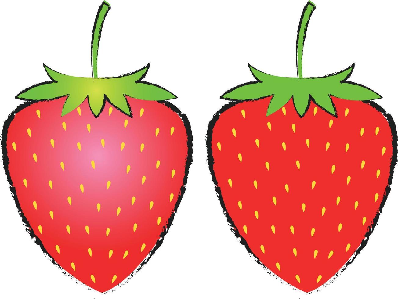 Red strawberry icon vector design for design element, poster, or food related logo