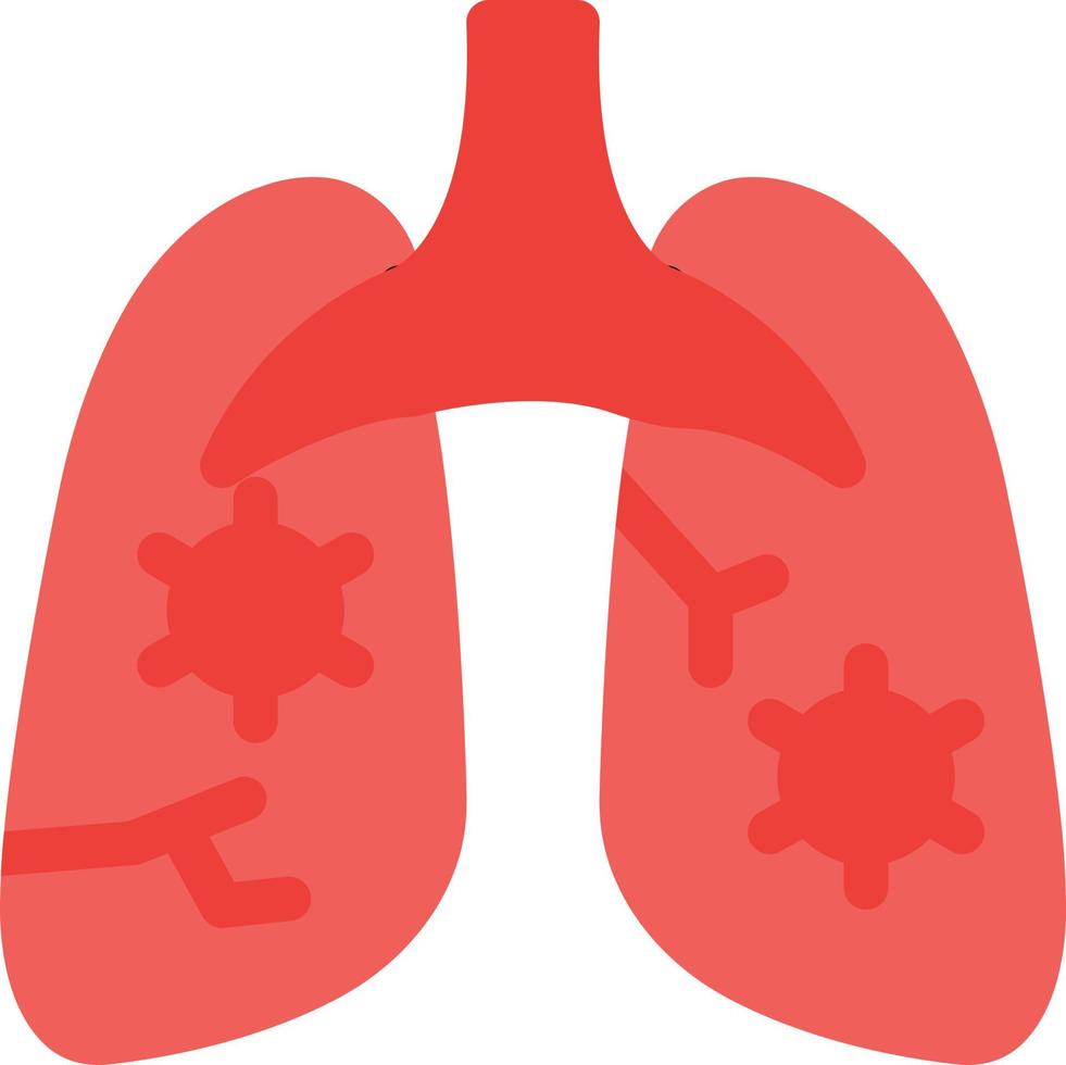 ilustración de vector de polvo de pulmones en un fondo. símbolos de calidad premium. iconos vectoriales para concepto y diseño gráfico.