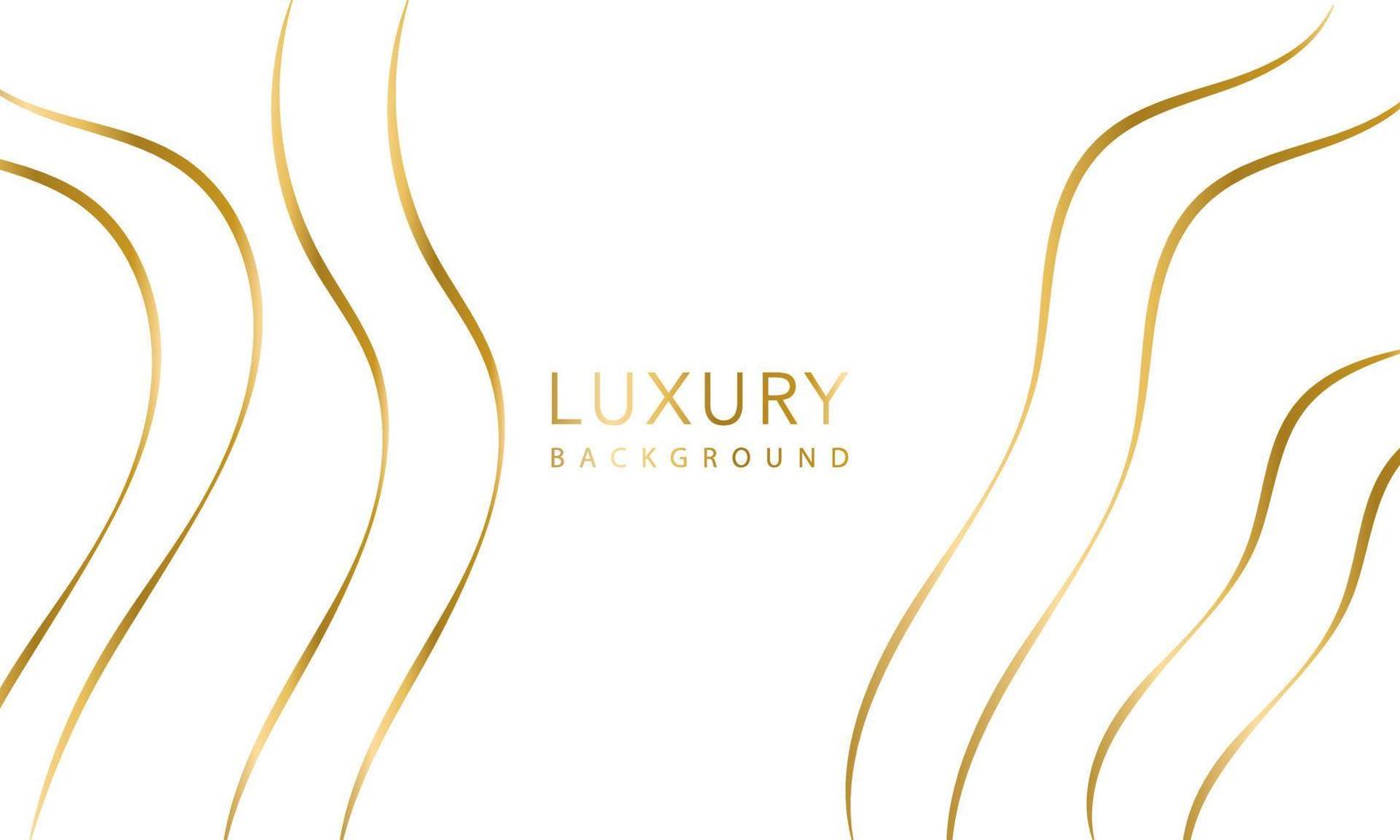 luxury background gold. Abstract golden curve with shadow isolated on white background. Gold light threads background. vector