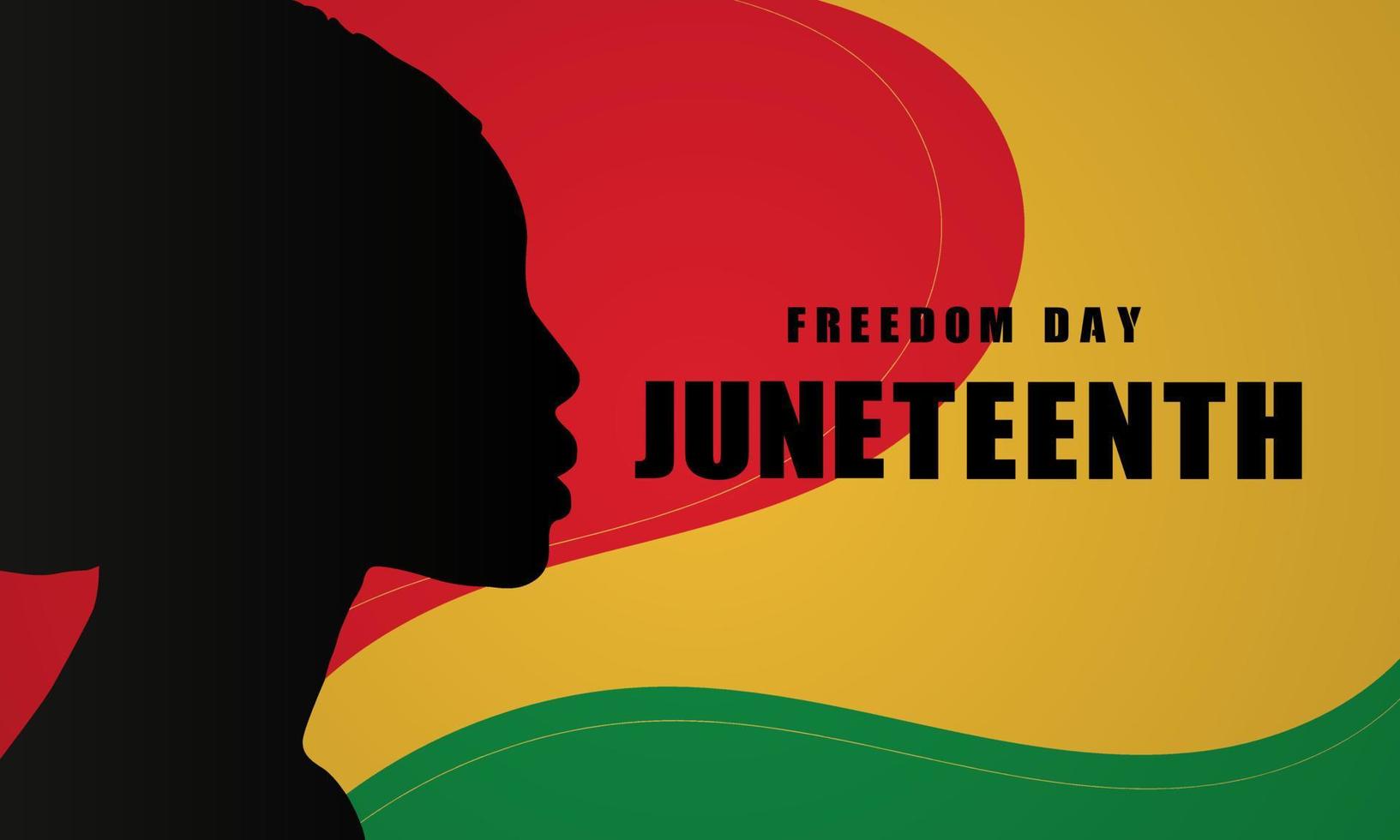 Juneteenth Freedom Day Background Design. Vector Illustration.