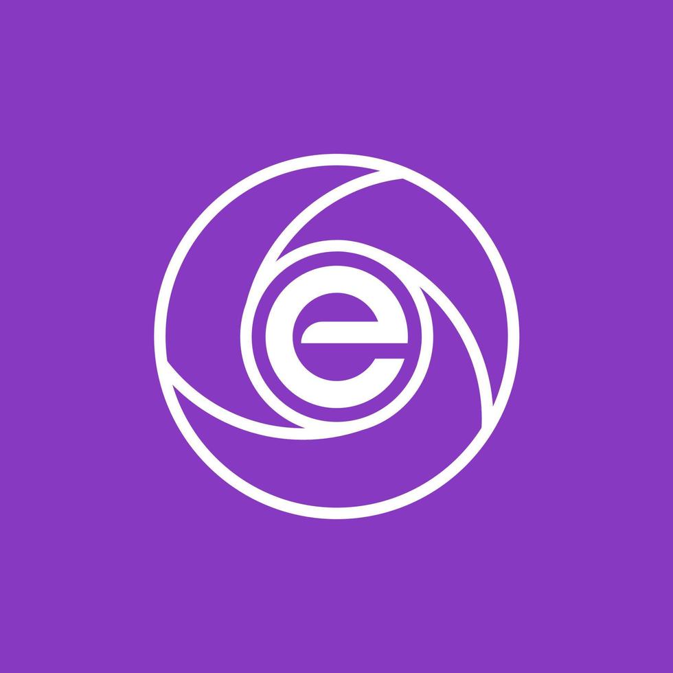Letter E logo design template elements. vector illustration