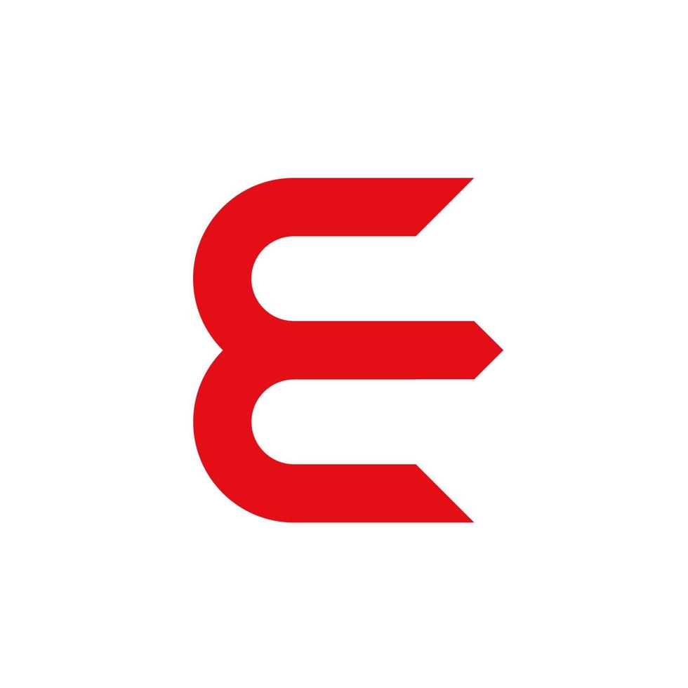 elementos de plantilla de diseño de logotipo de letra e. ilustración vectorial vector