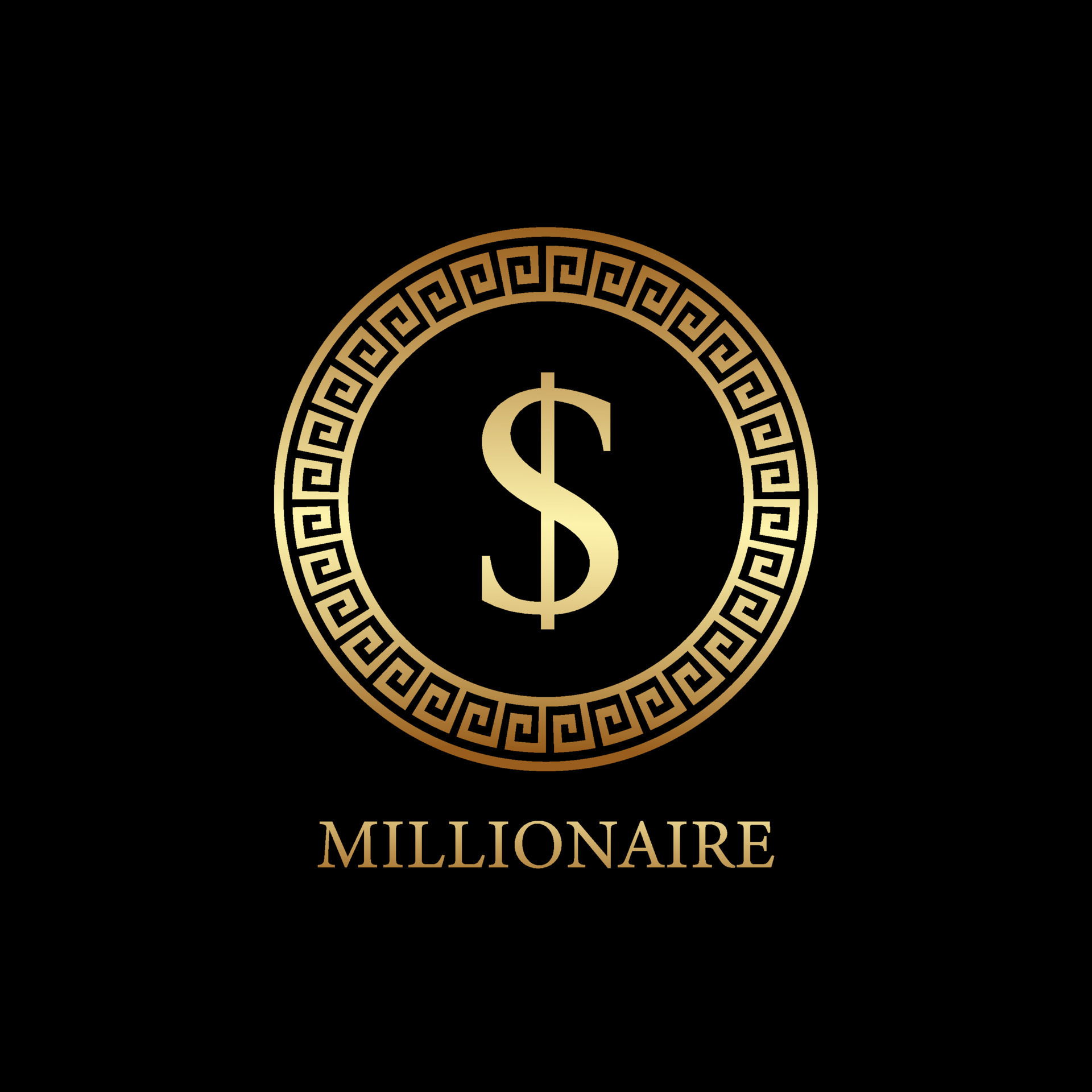 millionaire logo design, icon design template element, lettet S design