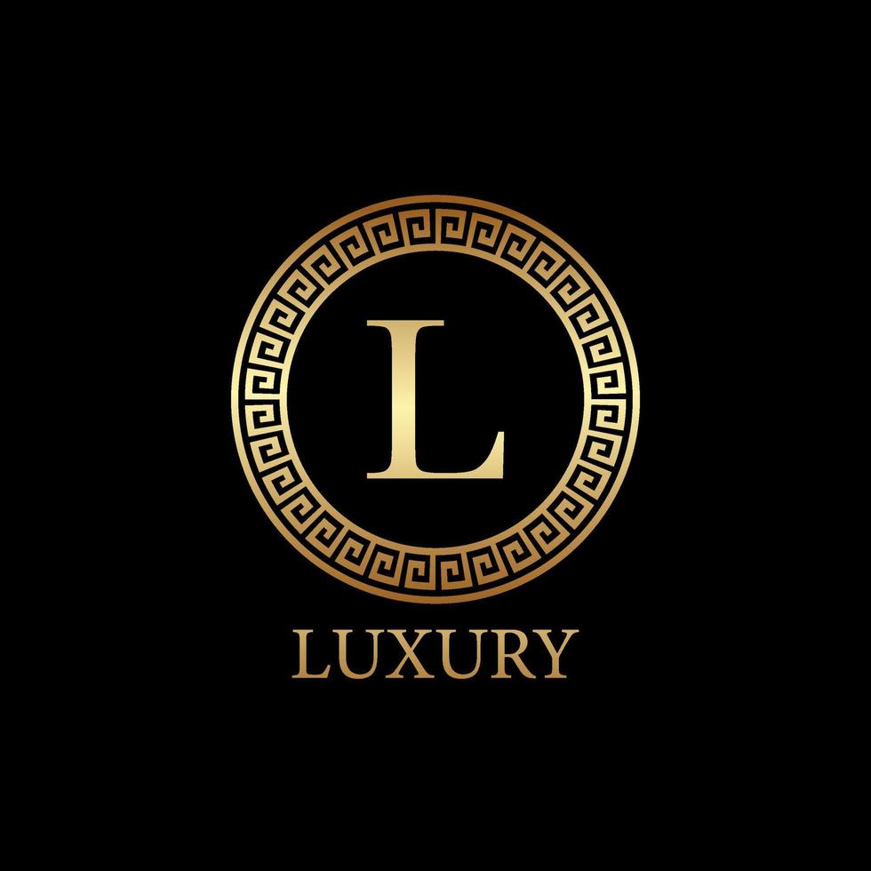 millionaire logo design, icon design template element, lettet L design