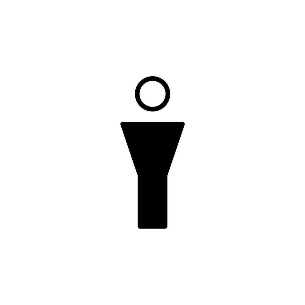género, signo, masculino, femenino, plantilla de logotipo de ilustración de vector de icono de línea sólida recta. adecuado para muchos propósitos.