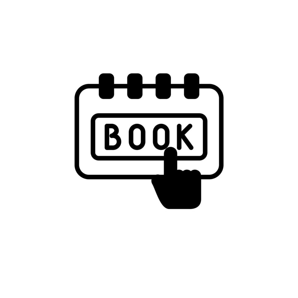 Booking, Ticket, Order Solid Line Icon Vector Illustration Logo Template. Suitable For Many Purposes.