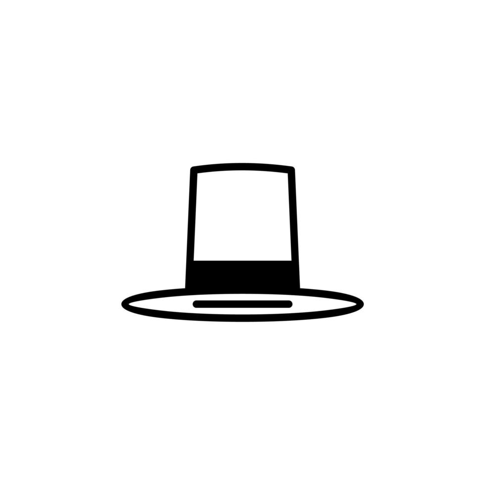 Hat, Accessory, Fashion Solid Line Icon Vector Illustration Logo Template. Suitable For Many Purposes.