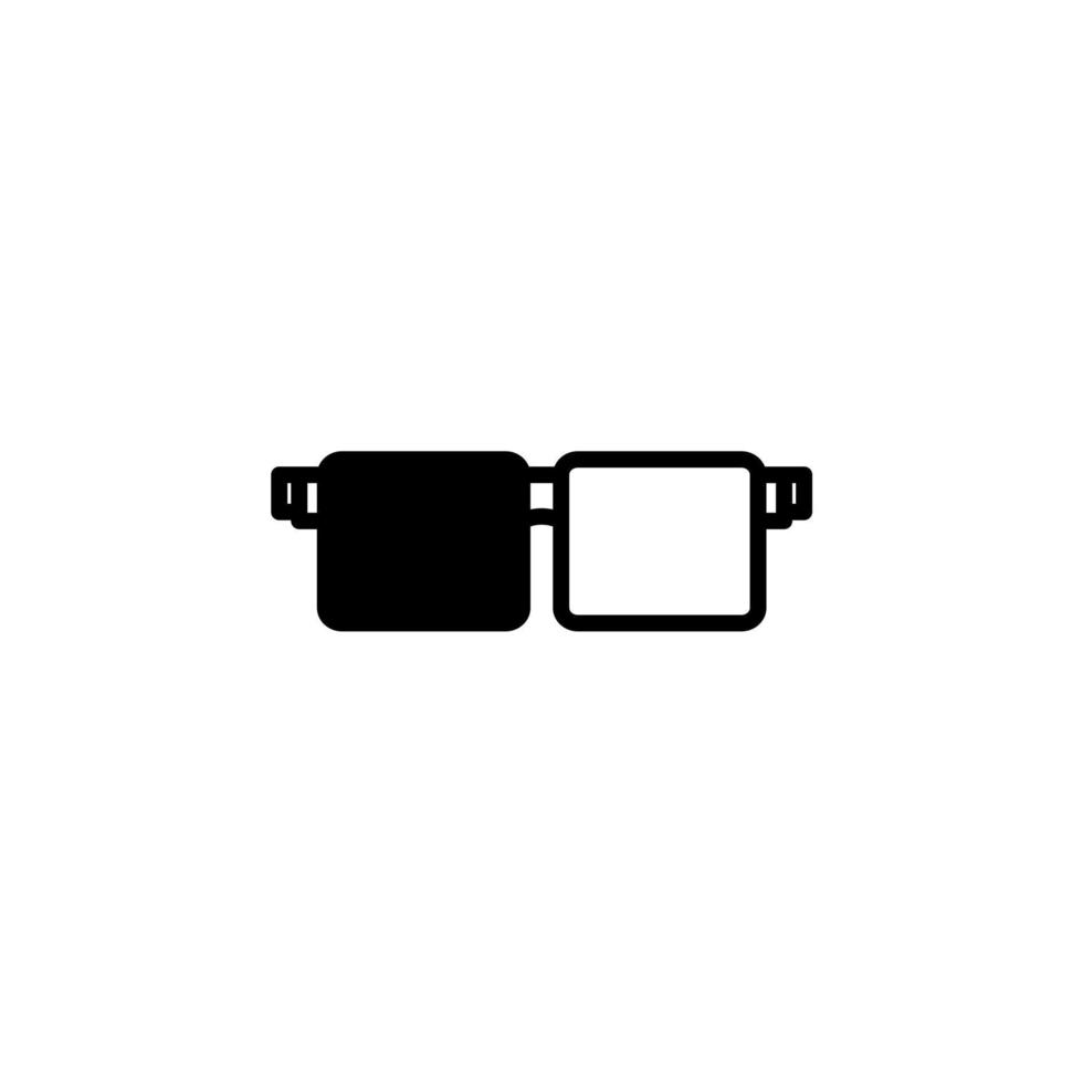 Glasses, Sunglasses, Eyeglasses, Spectacles Solid Line Icon Design Concept For Web And UI, Simple Icon Suitable for Any Purposes. vector