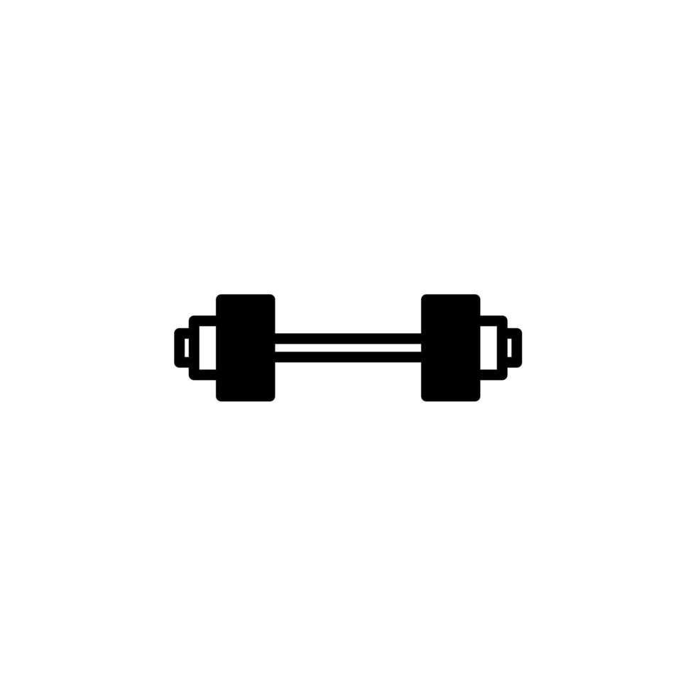 Gym, Fitness, Weight Solid Line Icon Vector Illustration Logo Template. Suitable For Many Purposes.
