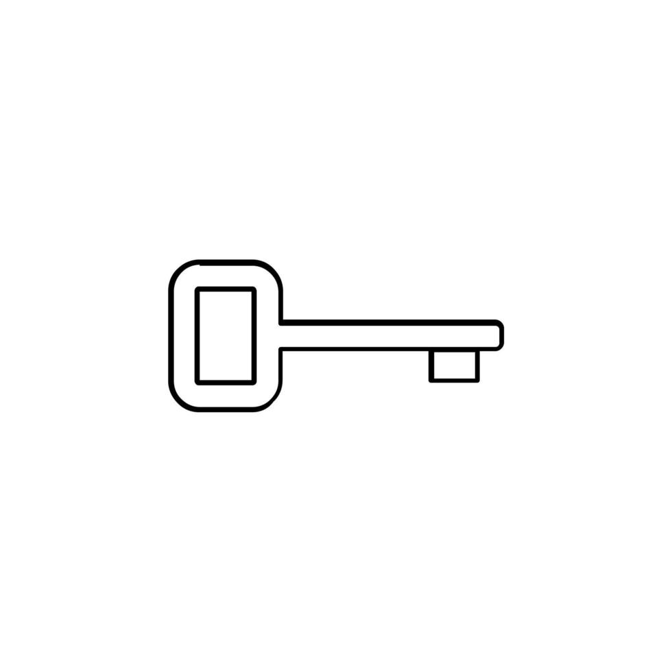Key Thin Line Icon Vector Illustration Logo Template. Suitable For Many Purposes.