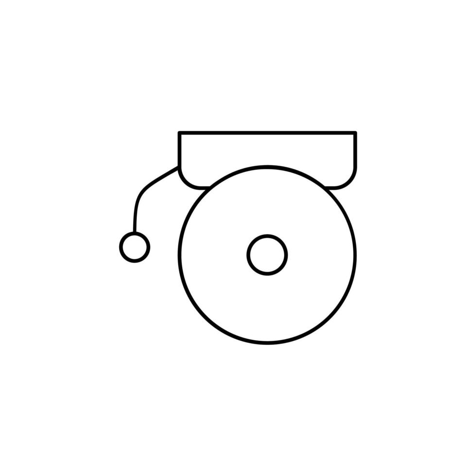 Alarm, Light, Siren Thin Line Icon Vector Illustration Logo Template. Suitable For Many Purposes.