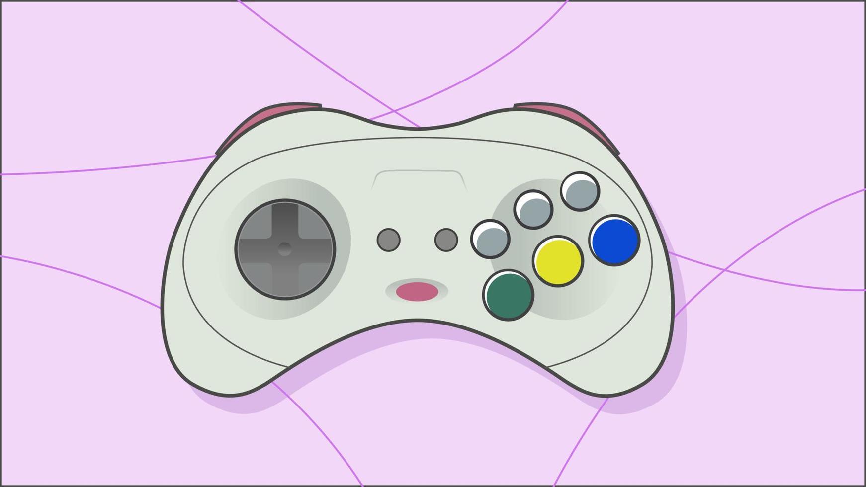 Retro-Bit video game controller vector illustration