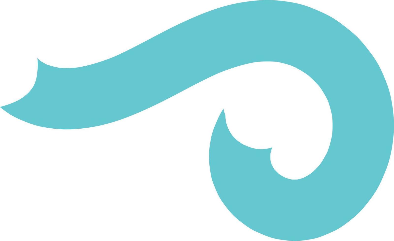 Blue Ribbon in Cute Style vector