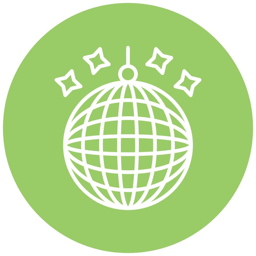 Disco Ball Icon Style vector