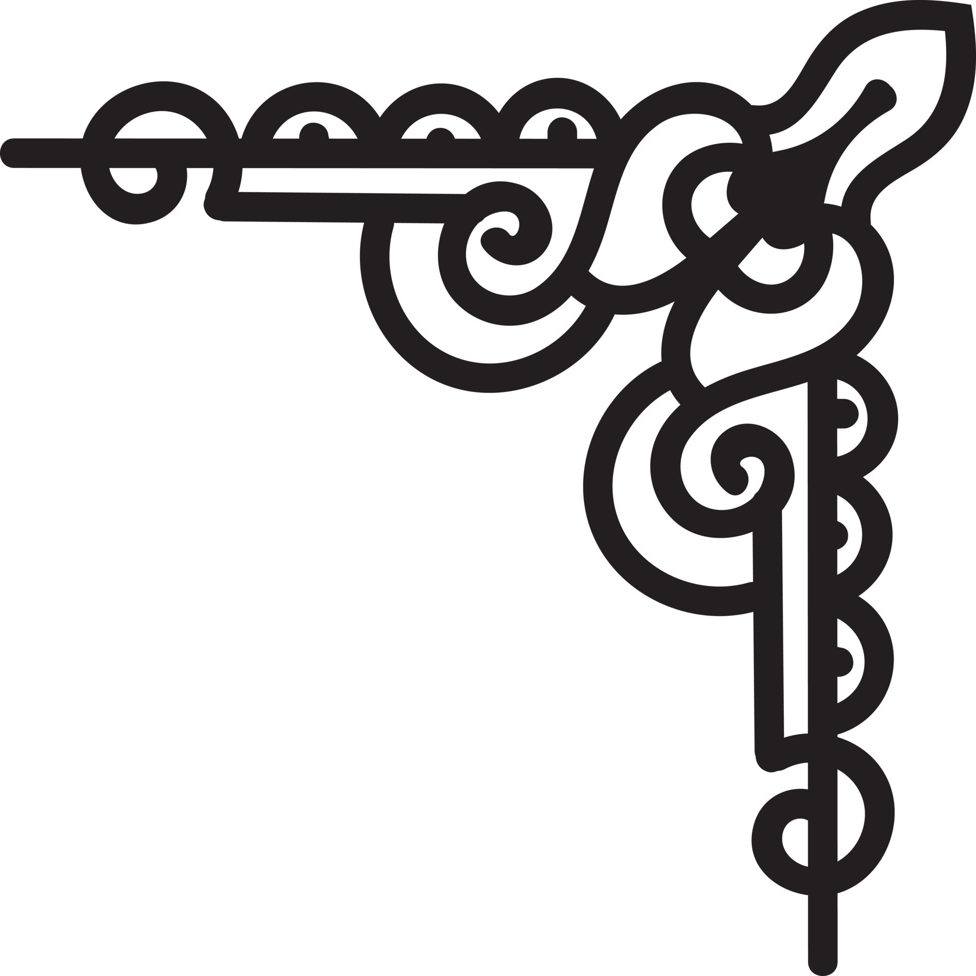 Corner Ornament in Outline Style 7945975 Vector Art at Vecteezy