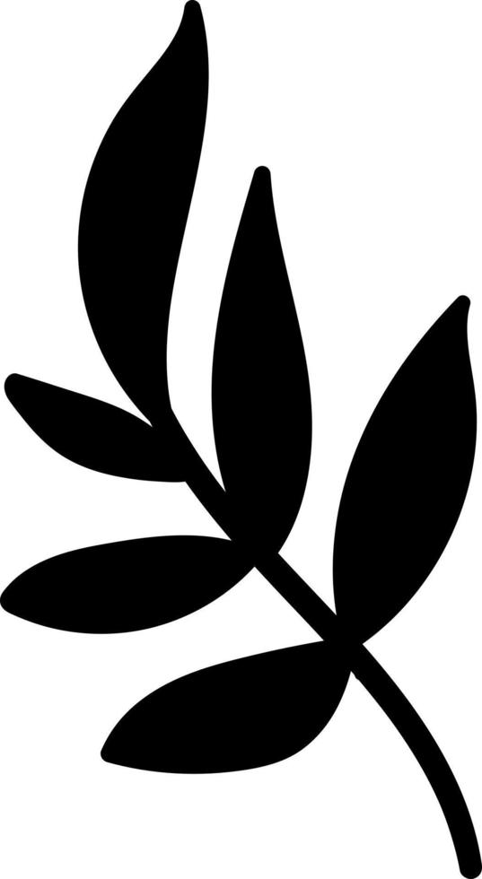 Leaves Silhouette in Black vector