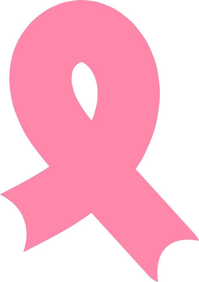 cinta rosa para el día de concientización sobre el cáncer de mama vector