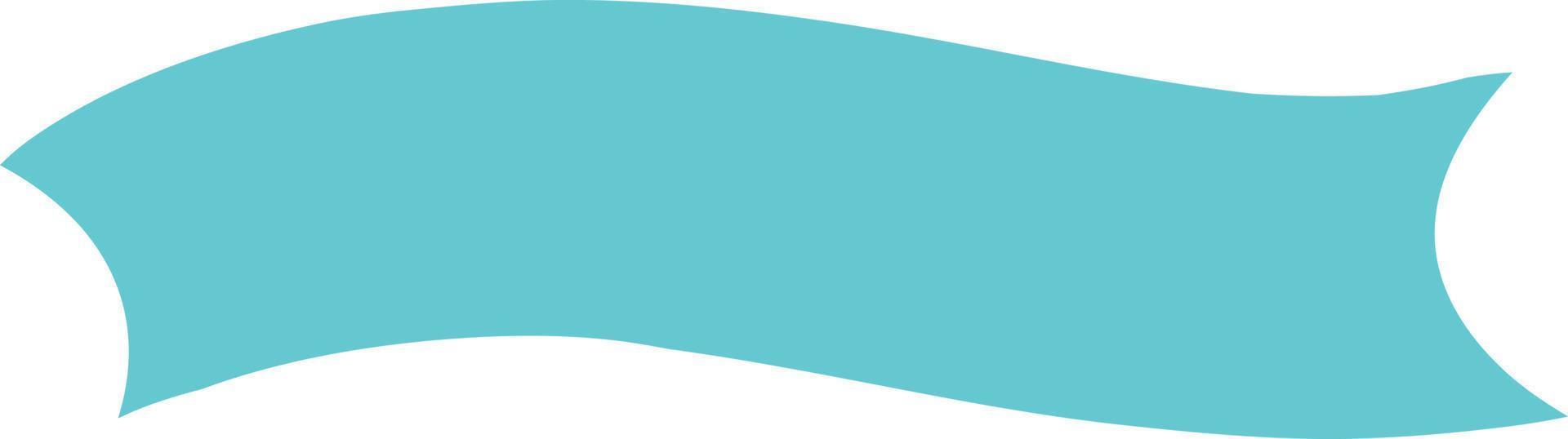 Blue Ribbon in Cute Style vector