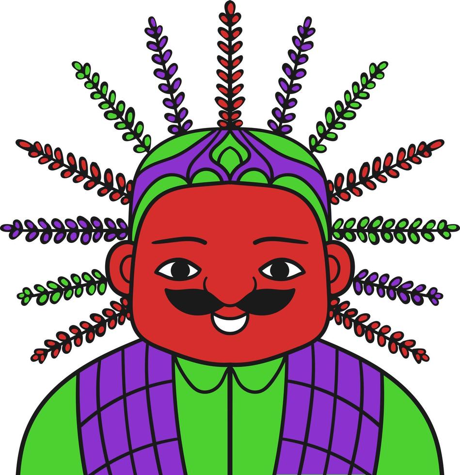 Ondel ondel aka Indonesian Traditional Mascot vector