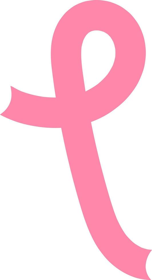 Pink Ribbon for Breast Cancer Awareness Day vector
