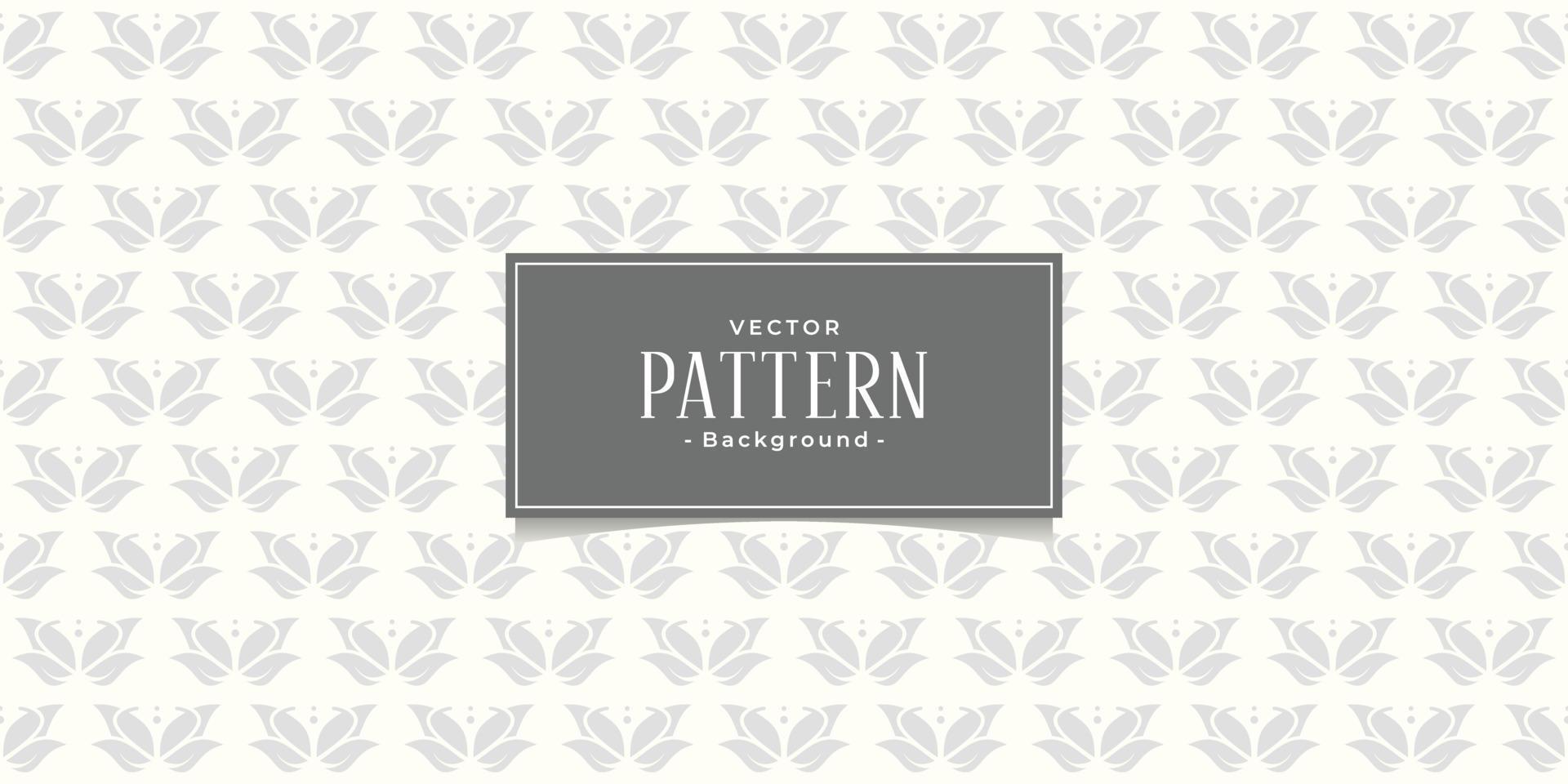 Seamless abstract floral lotus minimalist creative linear pattern background in oriental style vector