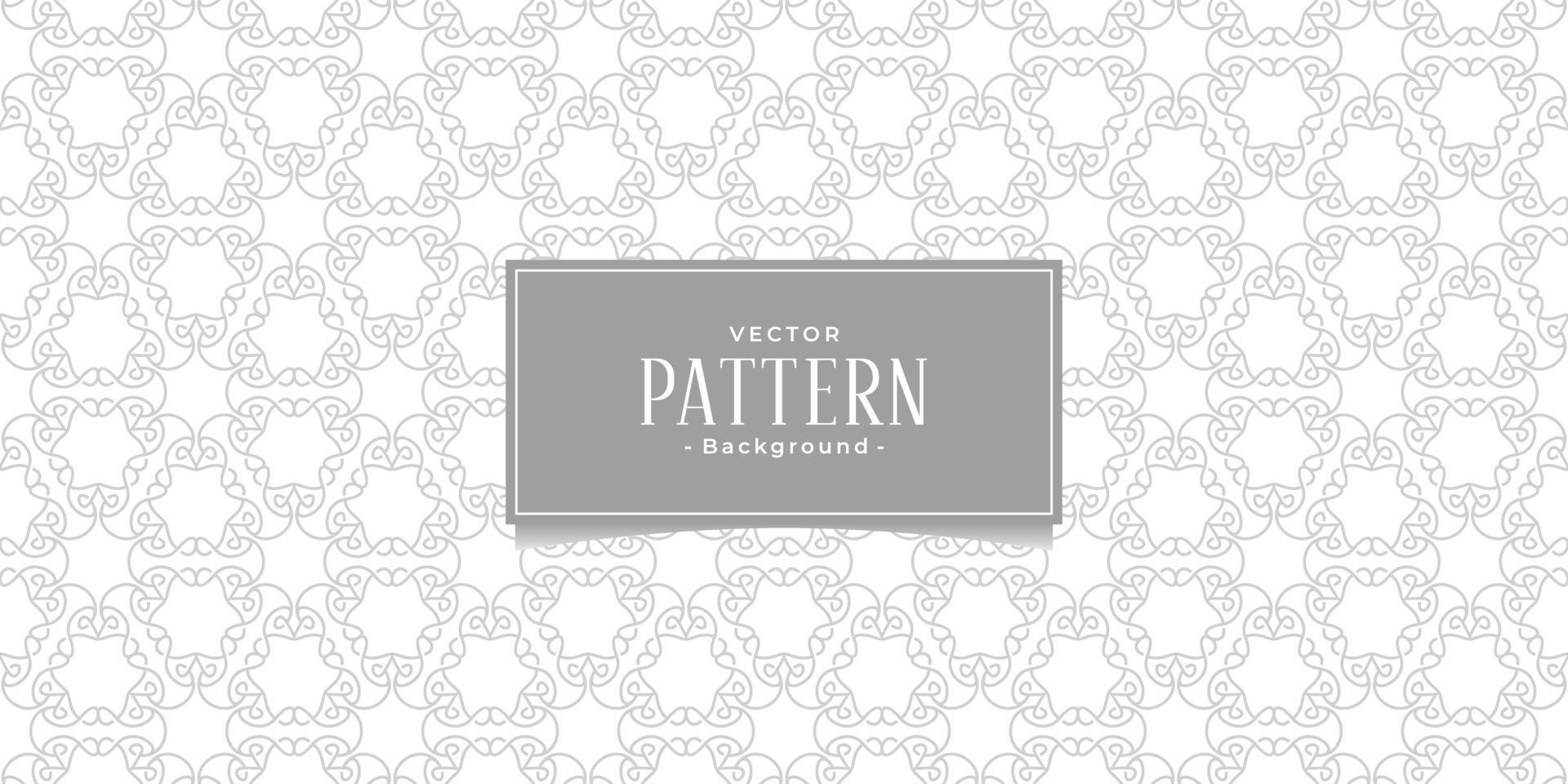 línea de forma perfecta patrón abstracto estilo oriental, inspiración de fondo de colores gris y blanco. vector