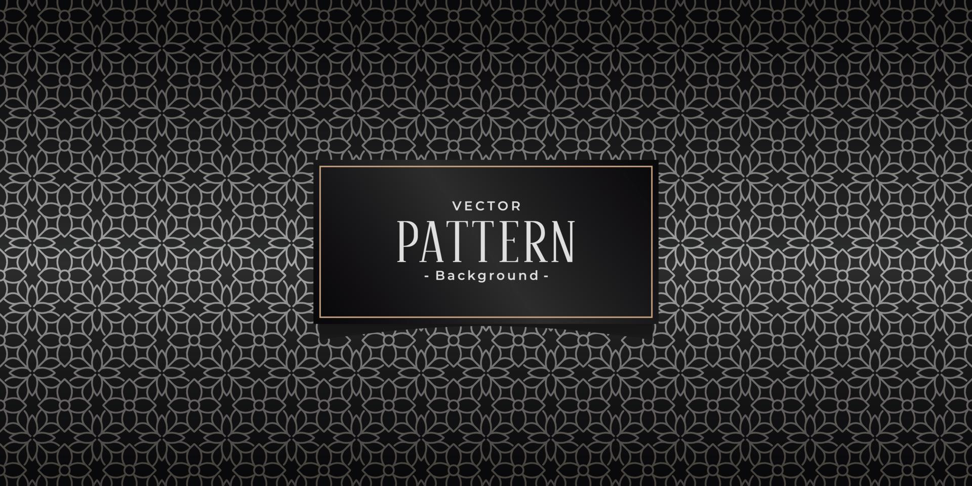 Art deco golden geometric flower seamless patterns background, luxury ornaments. Premium Vector