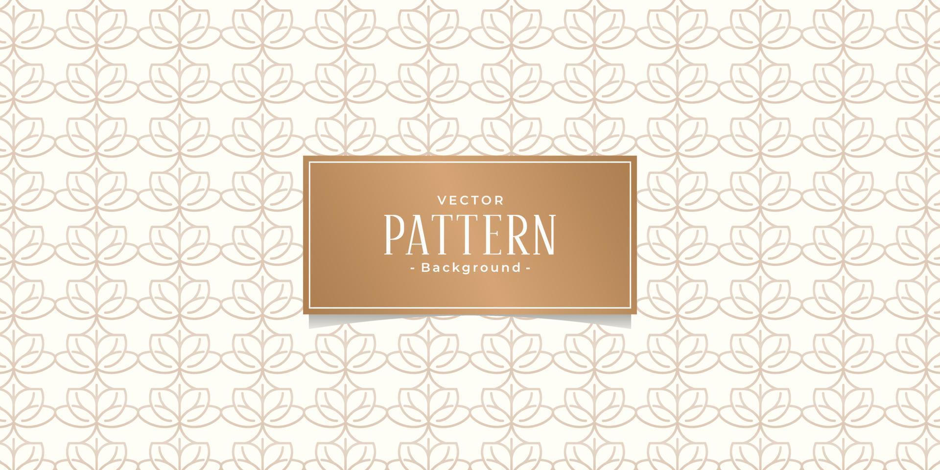 seamless ornate floral slim with frame linear vector pattern on brown background Premium Vector