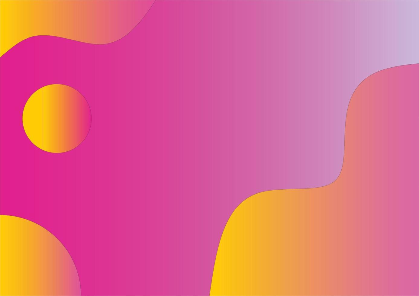 gradient purple and orange gradient background with abstract silhouette vector