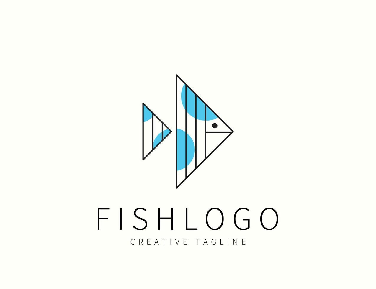 Fish logo design vector