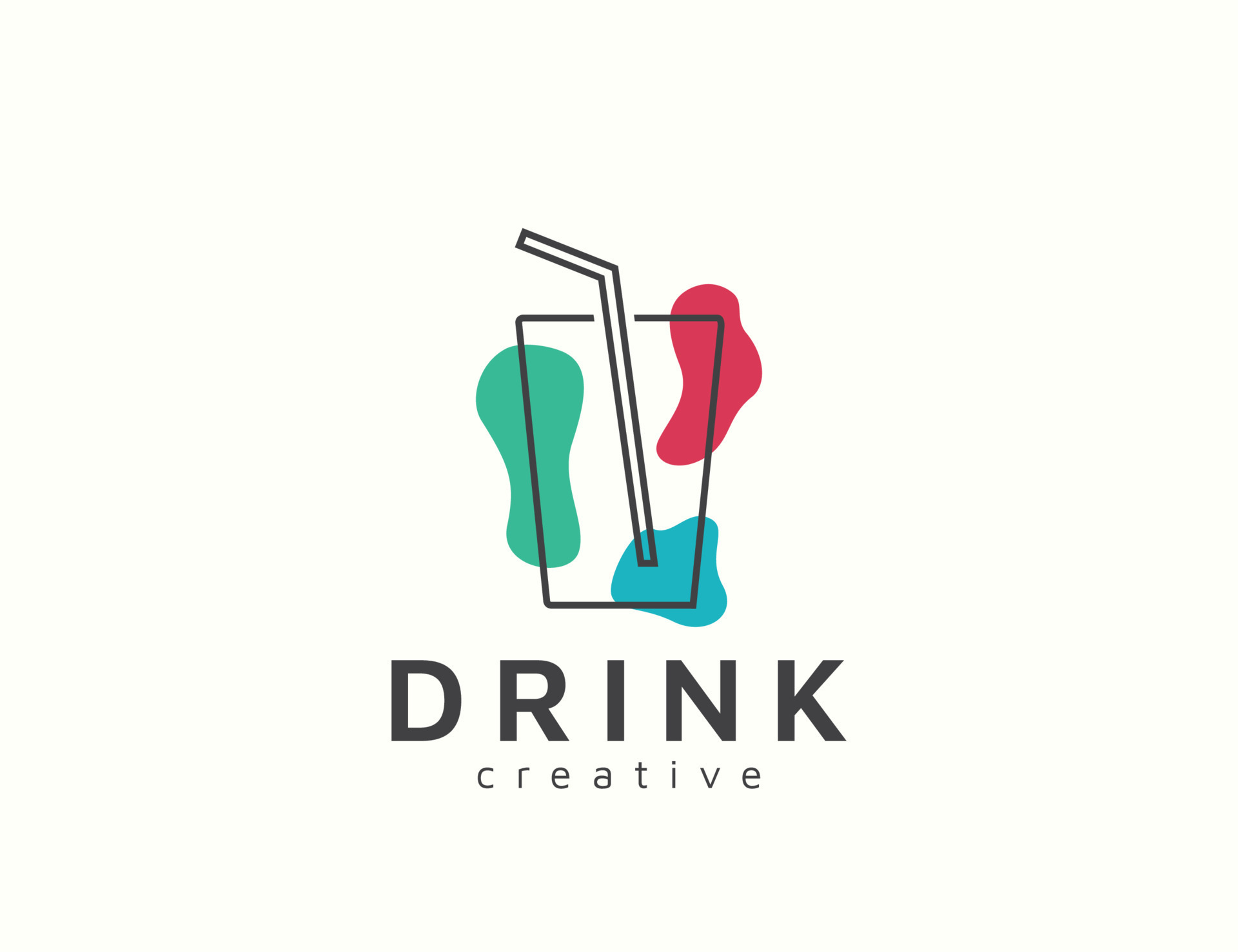 Drink cup soft drink logo 7946290 Vector Art at Vecteezy