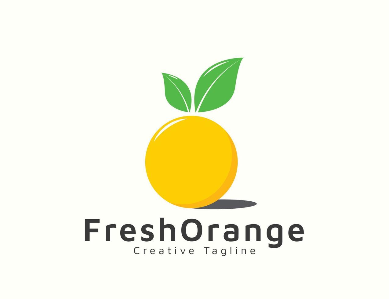 Orange fruit logo icon design vector