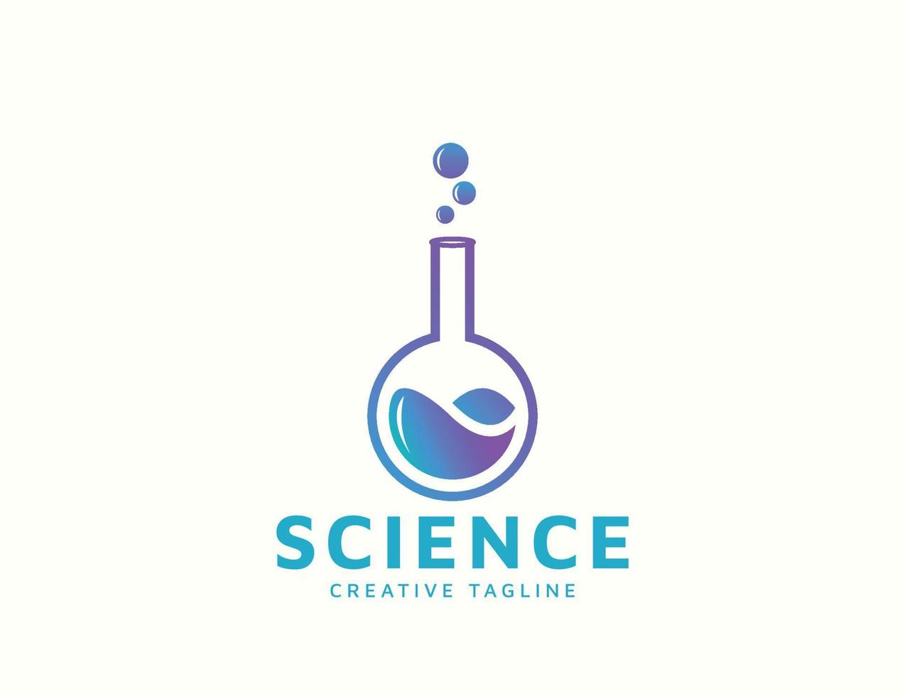 diseño de logotipo de ciencia vector