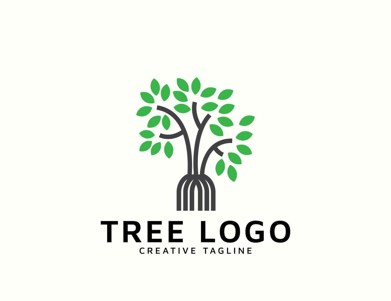 Tree logo icon design vector