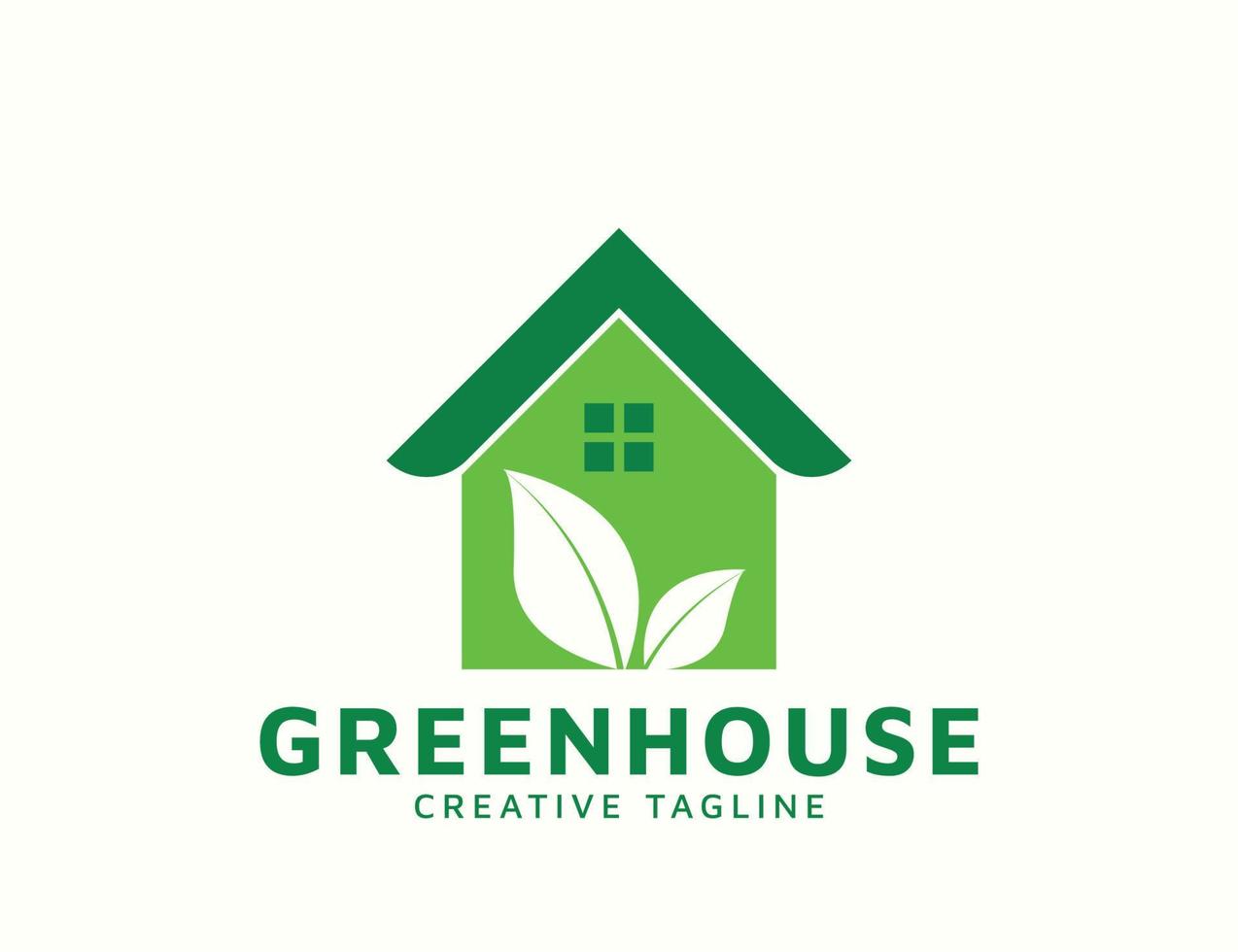 greenhouse logo design vector