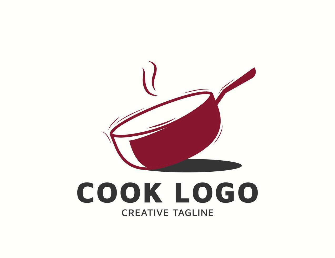 diseño de logotipo de cocinero plano simple vector