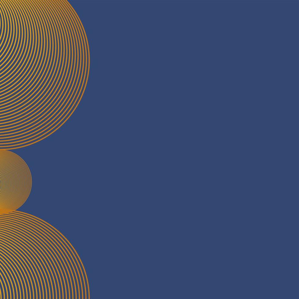 blue background with ornament orange circle perfect for presentation wallpaper vector