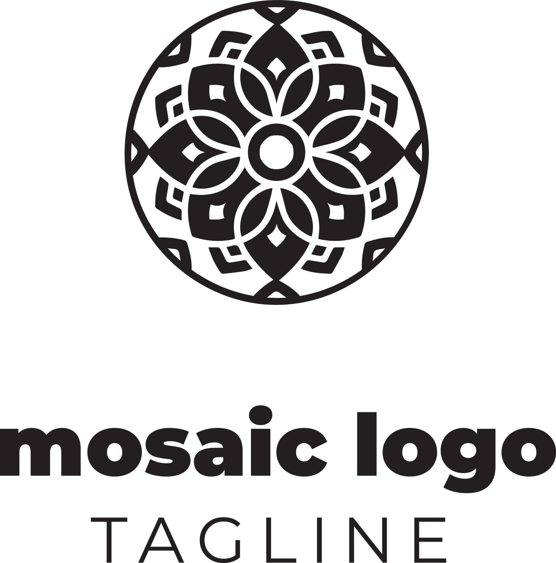 Mosaic Logo Concept 7946594 Vector Art at Vecteezy