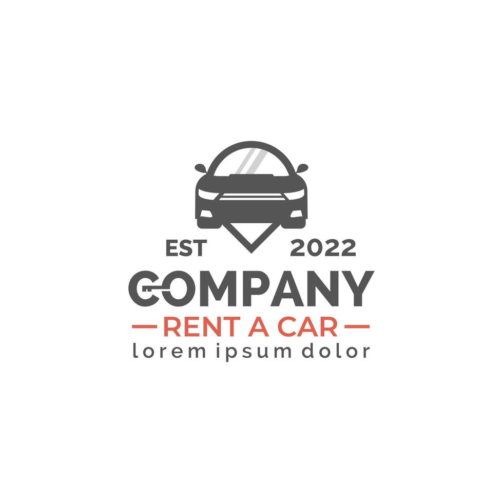 Rental Car Logo Design Template Vector