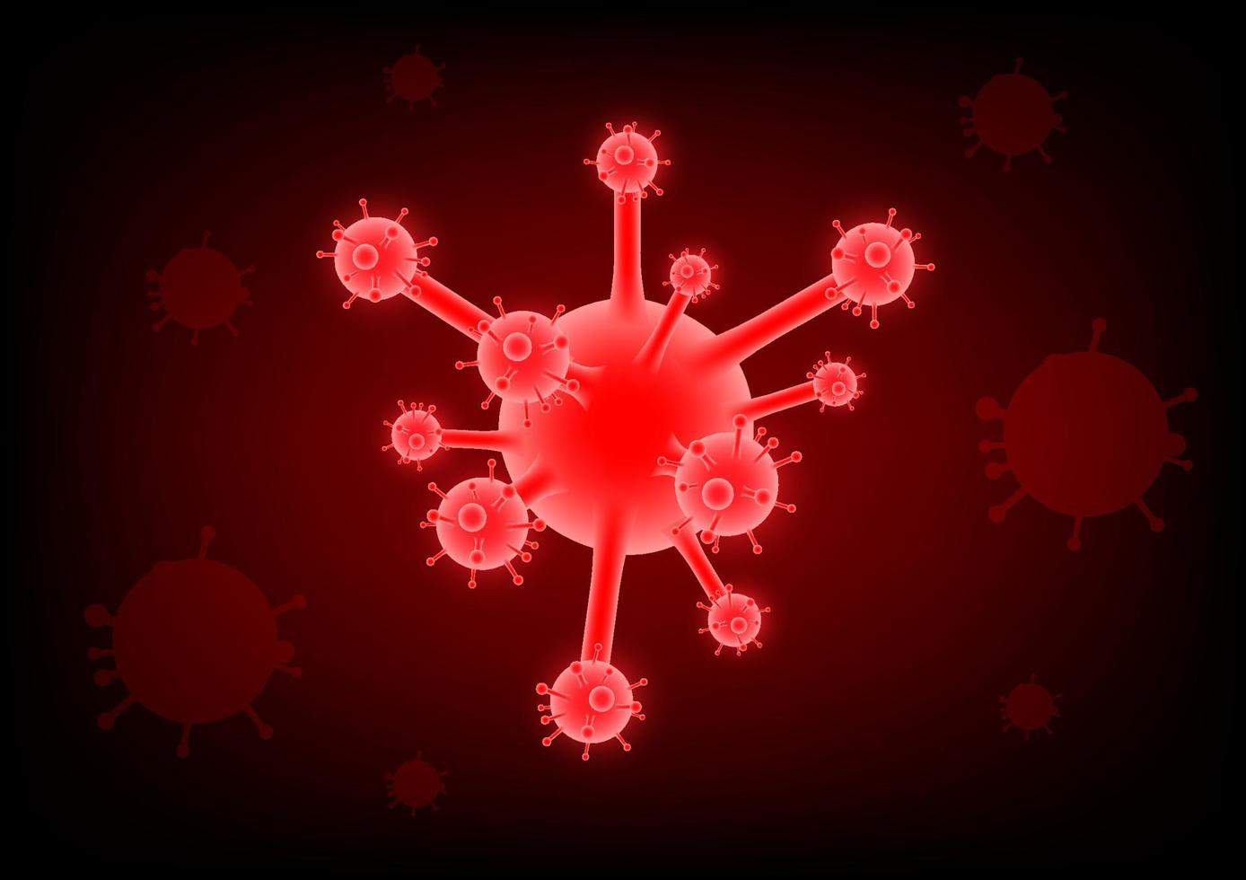 virus rojo, propagación bacteriana o epidemia vector