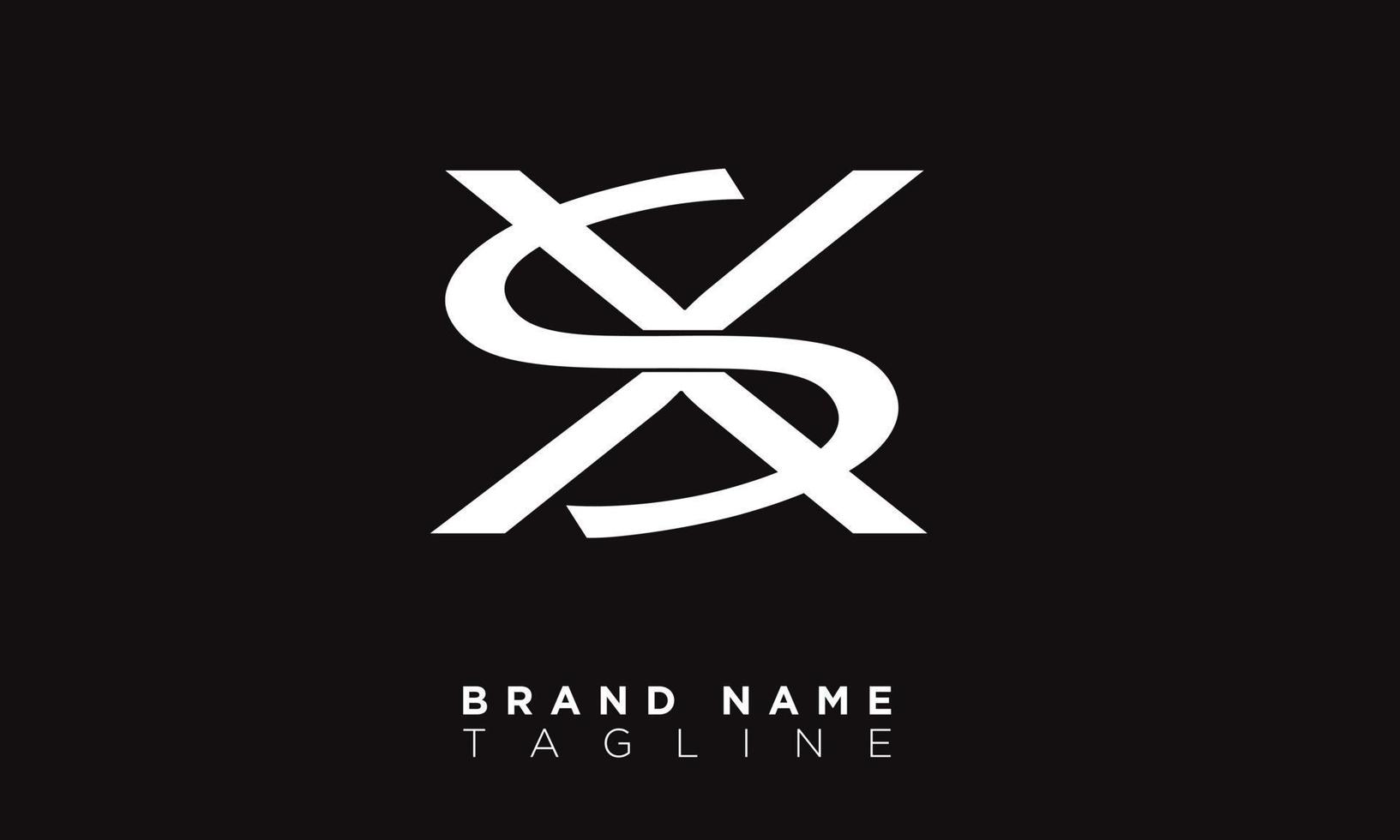 SX Alphabet letters Initials Monogram logo XS, S and X vector