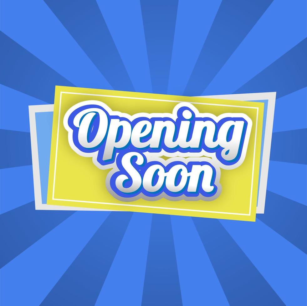 writing  opening soon for your various needs vector