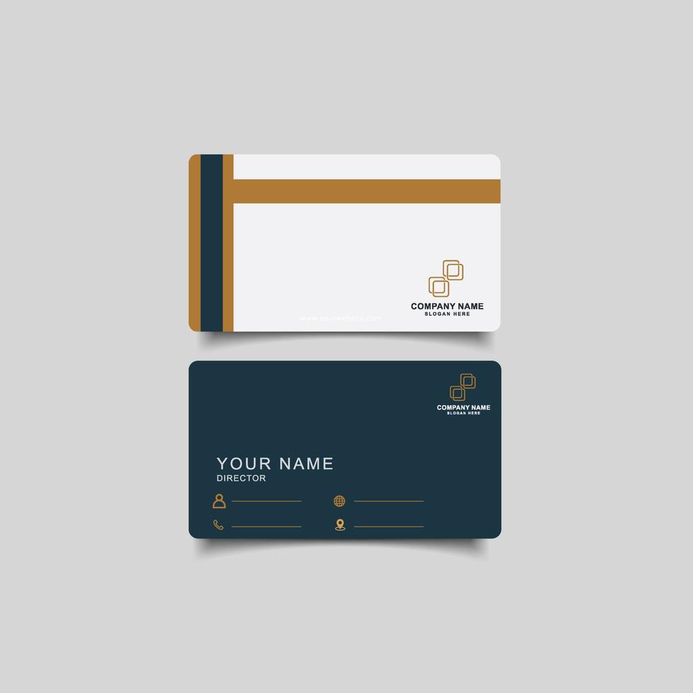 business card template icon design for man vector