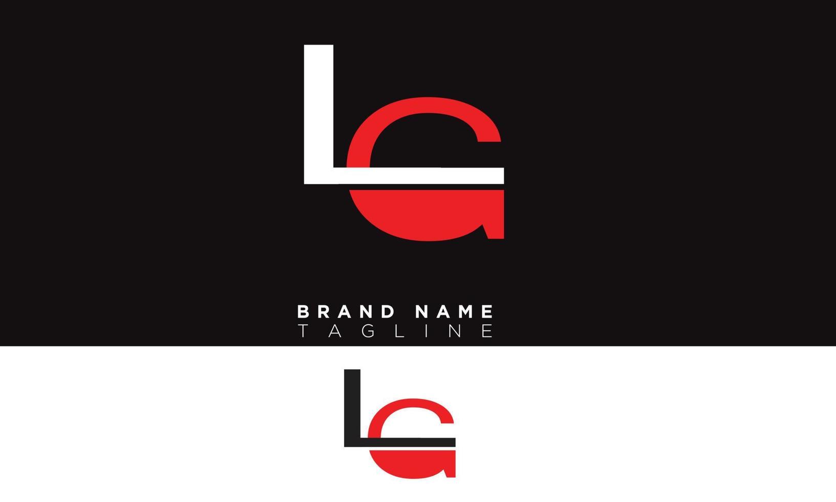 LG Alphabet letters Initials Monogram logo GL, L and G vector