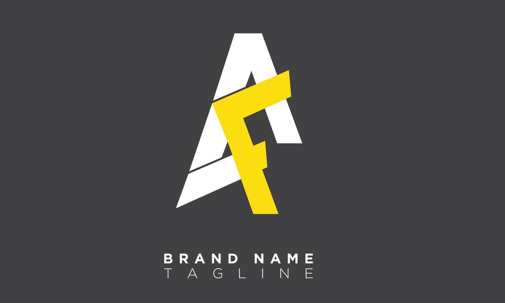 AF Alphabet letters Initials Monogram logo FA, A and F vector